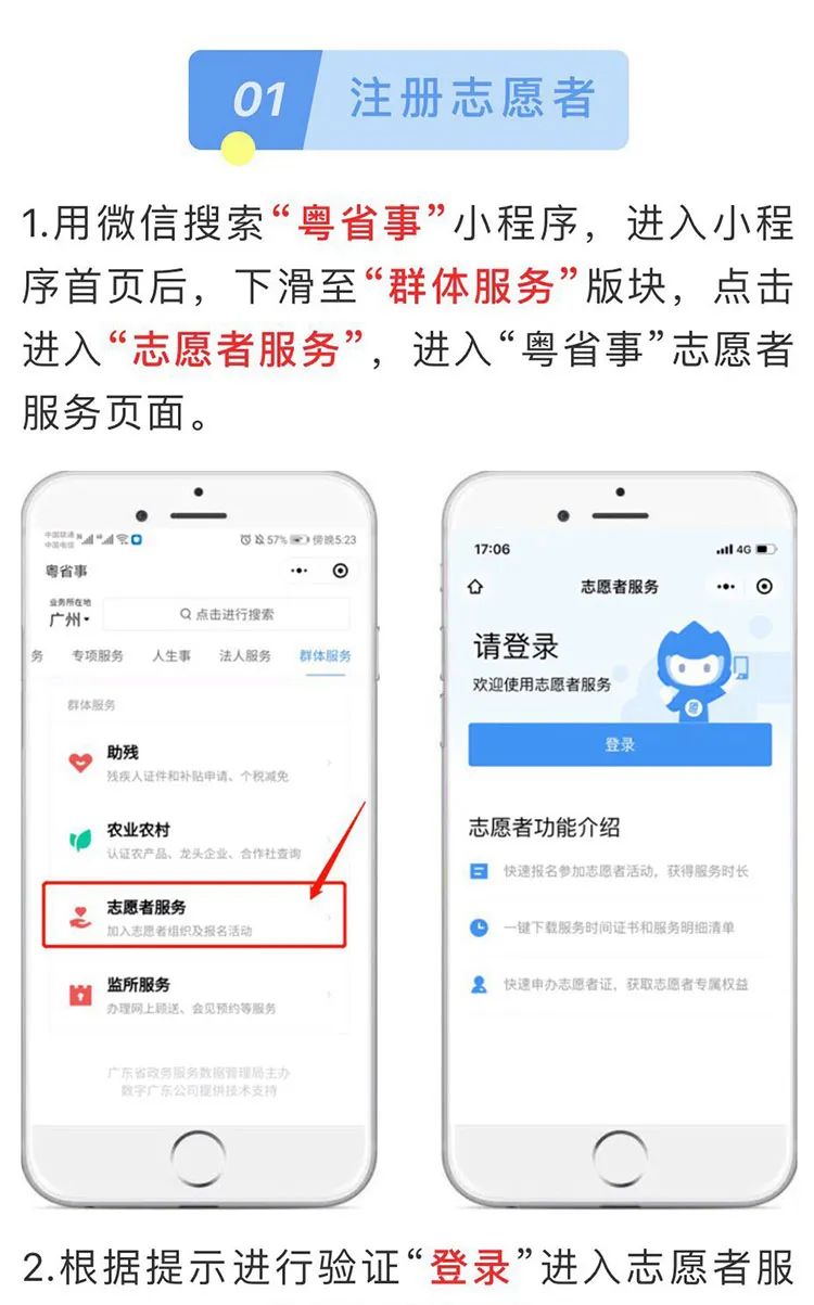 广东省志愿者个人注册广东省志愿者个人注册指南